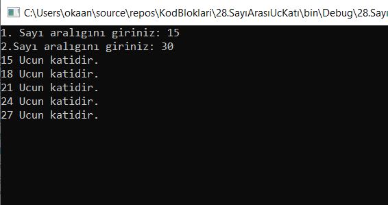 girilen-iki-sayi-arasindaki-ucun-katlarını-bulma