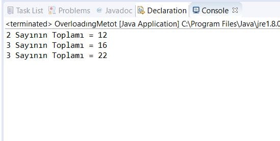 java-metot-overloading